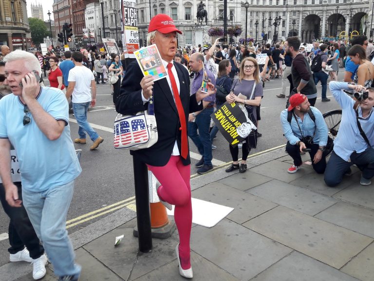 Trump in London. Siraj Izhar